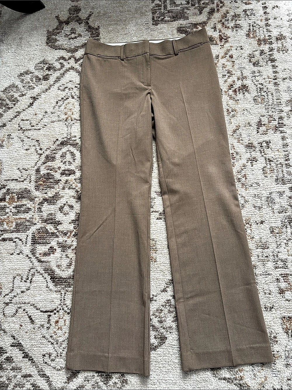 LOFT Marisa Trouser Brown Bootcut Trousers Size 8 Like New